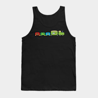 cartoon train Tank Top